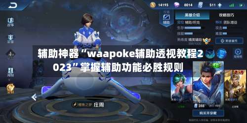 辅助神器“waapoke辅助透视教程2023	”掌握辅助功能必胜规则-第2张图片