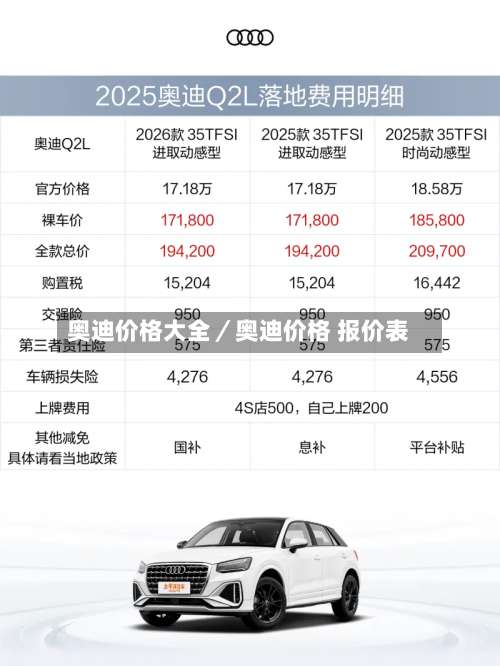 奥迪价格大全／奥迪价格 报价表-第2张图片