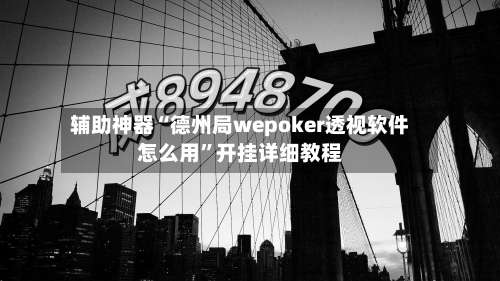 辅助神器“德州局wepoker透视软件怎么用”开挂详细教程-第1张图片
