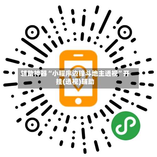 辅助神器“小程序边锋斗地主透视	”开挂(透视)辅助-第2张图片