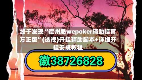 终于发现“德州局wepoker辅助挂官方正版”(透视)开挂辅助脚本+详细开挂安装教程-第1张图片