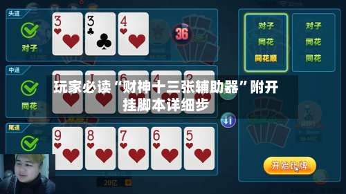 玩家必读“财神十三张辅助器”附开挂脚本详细步-第2张图片