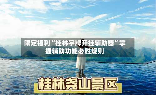 限定福利“桂林字牌开挂辅助器	”掌握辅助功能必胜规则-第2张图片