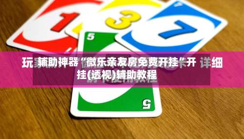 辅助神器“微乐亲友房免费开挂	”开挂(透视)辅助教程-第1张图片