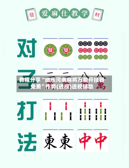 教程分享“微乐河南麻将万能开挂器免费”作弊(透视)透视辅助-第2张图片