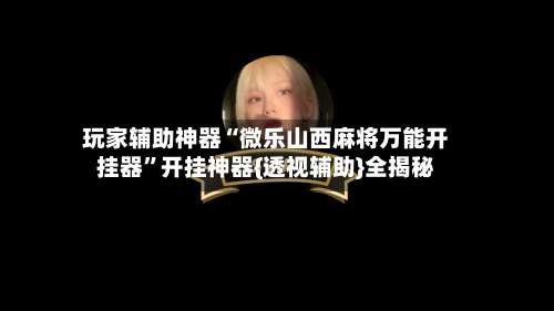 玩家辅助神器“微乐山西麻将万能开挂器”开挂神器{透视辅助}全揭秘-第2张图片