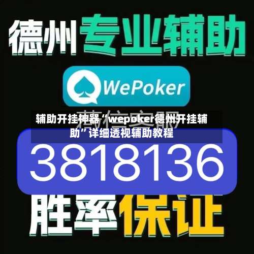 辅助开挂神器“wepoker德州开挂辅助	”详细透视辅助教程-第2张图片