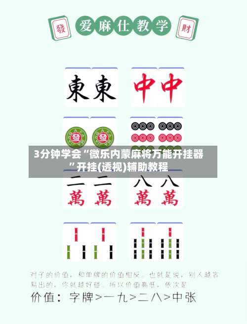 3分钟学会“微乐内蒙麻将万能开挂器”开挂(透视)辅助教程-第1张图片