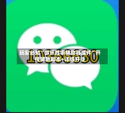 玩家必知“微乐胜率辅助器插件	”开挂辅助脚本+详细开挂-第1张图片