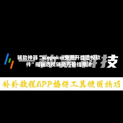 辅助神器“wepoker免费开挂透视软件	”揭秘透视辅助万能挂用法-第1张图片