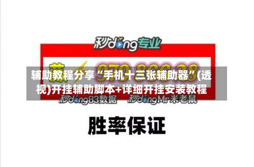 辅助教程分享“手机十三张辅助器”(透视)开挂辅助脚本+详细开挂安装教程-第1张图片