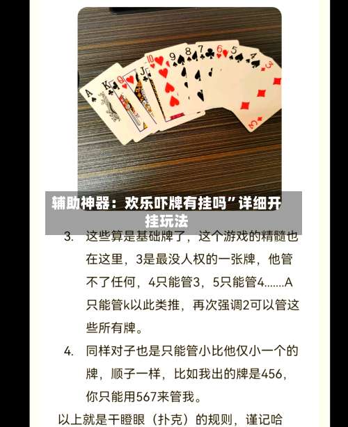 辅助神器：欢乐吓牌有挂吗”详细开挂玩法-第1张图片