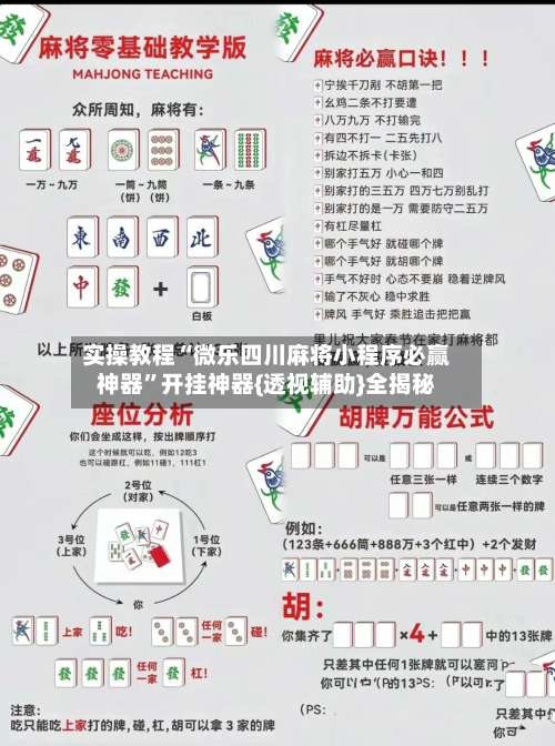 实操教程“微乐四川麻将小程序必赢神器”开挂神器{透视辅助}全揭秘-第1张图片