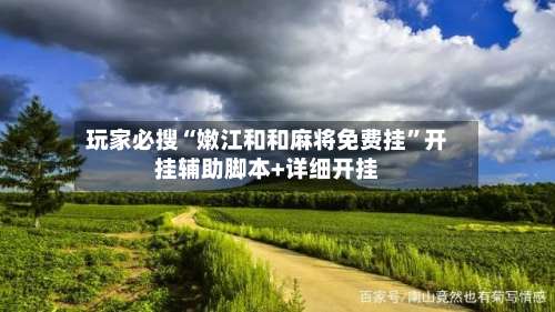 玩家必搜“嫩江和和麻将免费挂”开挂辅助脚本+详细开挂-第3张图片