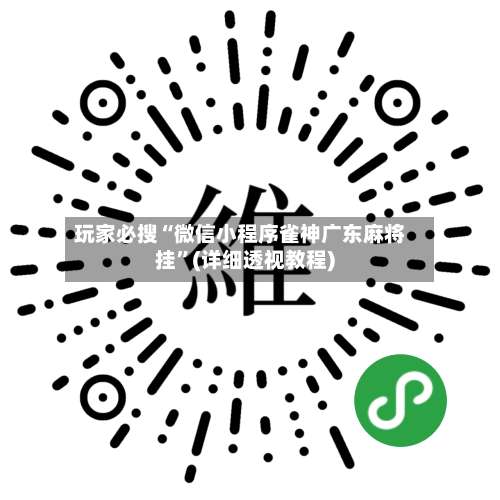 玩家必搜“微信小程序雀神广东麻将挂	”(详细透视教程)-第1张图片