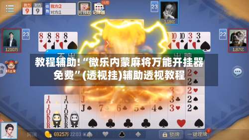 教程辅助!“微乐内蒙麻将万能开挂器免费”(透视挂)辅助透视教程-第3张图片