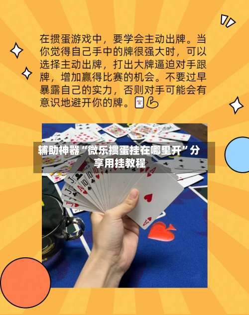 辅助神器“微乐掼蛋挂在哪里开”分享用挂教程-第1张图片