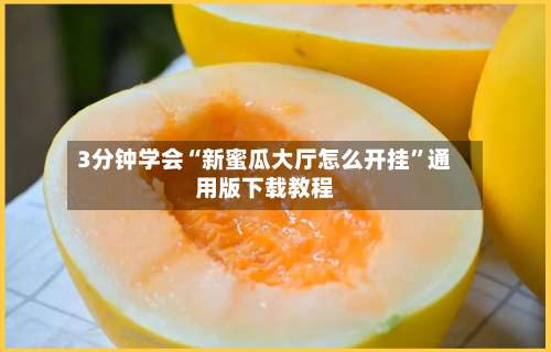 3分钟学会“新蜜瓜大厅怎么开挂	”通用版下载教程-第3张图片