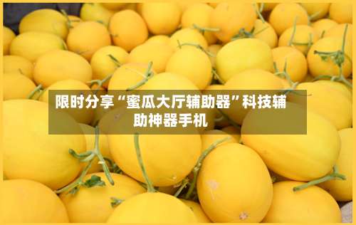 限时分享“蜜瓜大厅辅助器”科技辅助神器手机-第1张图片