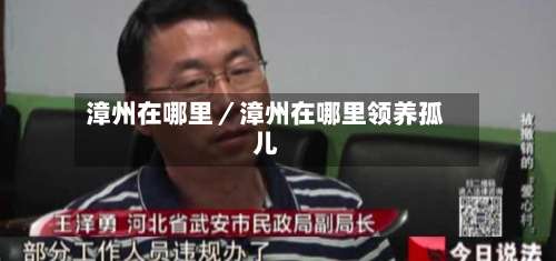 漳州在哪里／漳州在哪里领养孤儿-第1张图片