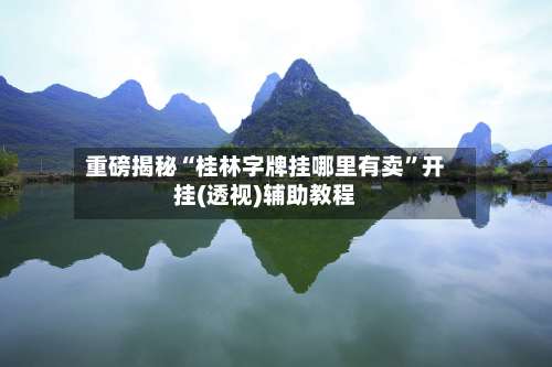 重磅揭秘“桂林字牌挂哪里有卖	”开挂(透视)辅助教程-第1张图片