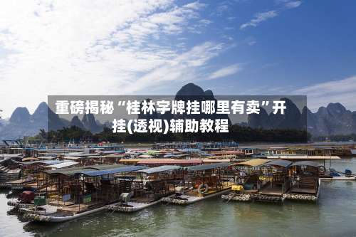 重磅揭秘“桂林字牌挂哪里有卖”开挂(透视)辅助教程-第3张图片