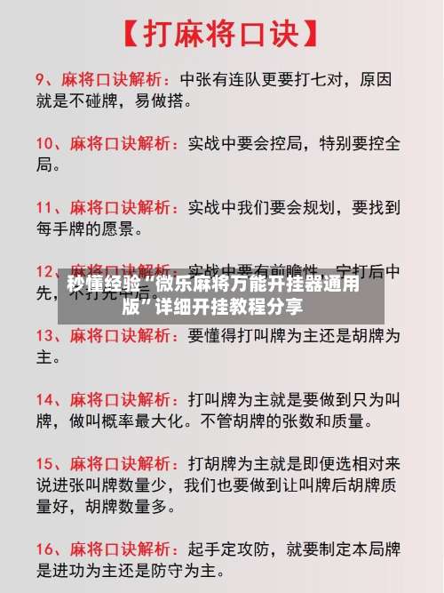 秒懂经验“微乐麻将万能开挂器通用版	”详细开挂教程分享-第2张图片