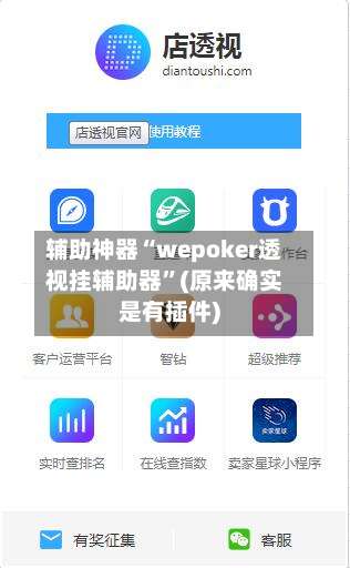 辅助神器“wepoker透视挂辅助器”(原来确实是有插件)-第3张图片