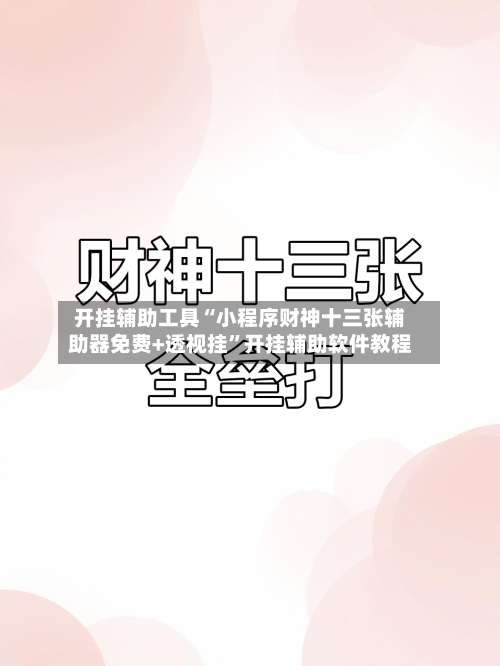 开挂辅助工具“小程序财神十三张辅助器免费+透视挂”开挂辅助软件教程-第1张图片