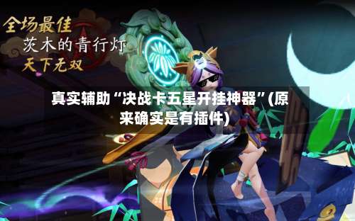 真实辅助“决战卡五星开挂神器”(原来确实是有插件)-第1张图片