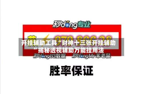 开挂辅助工具“财神十三张开挂辅助	”揭秘透视辅助万能挂用法-第2张图片
