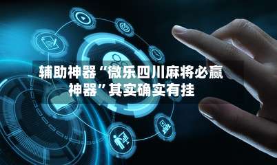 辅助神器“微乐四川麻将必赢神器	”其实确实有挂-第3张图片