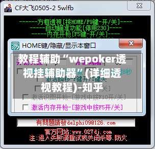 教程辅助“wepoker透视挂辅助器”(详细透视教程)-知乎-第1张图片