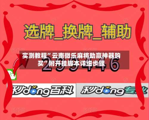 实测教程	”云南微乐麻将助赢神器购买”附开挂脚本详细步骤-第2张图片