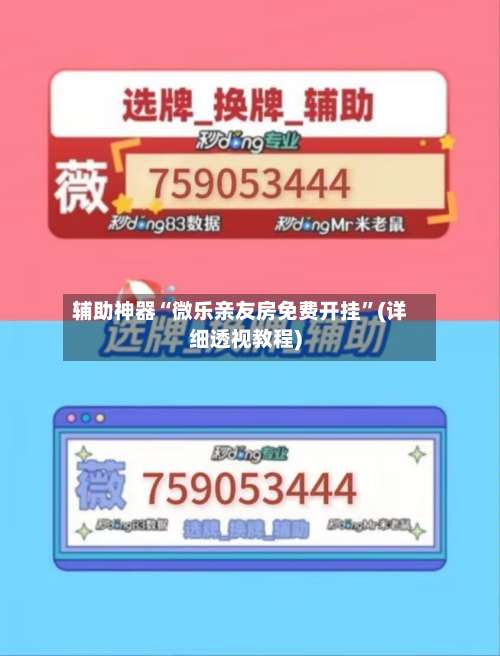 辅助神器“微乐亲友房免费开挂”(详细透视教程)-第3张图片