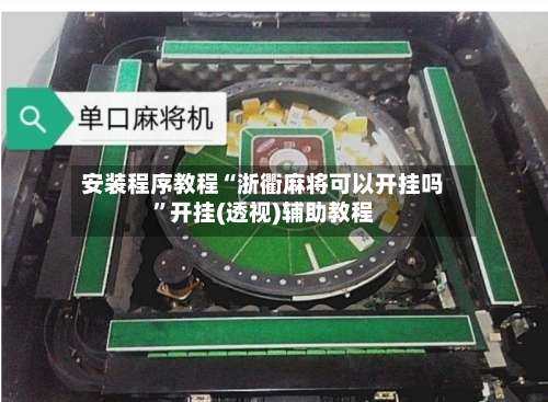 安装程序教程“浙衢麻将可以开挂吗”开挂(透视)辅助教程-第3张图片
