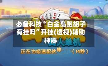 必备科技“白金岛跑胡子有挂吗”开挂(透视)辅助神器-第1张图片