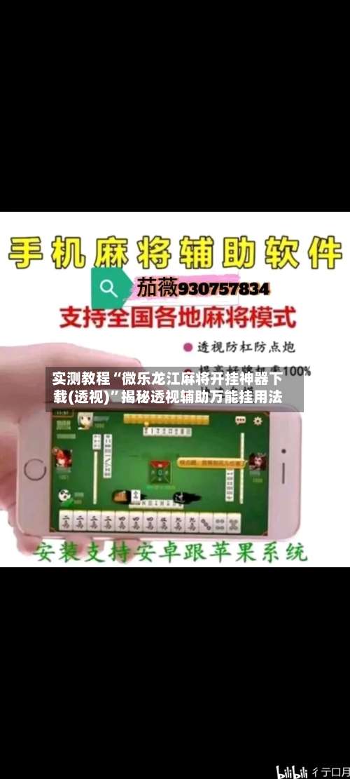 实测教程“微乐龙江麻将开挂神器下载(透视)”揭秘透视辅助万能挂用法-第1张图片