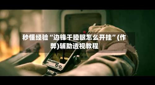 秒懂经验“边锋干瞪眼怎么开挂”(作弊)辅助透视教程-第1张图片