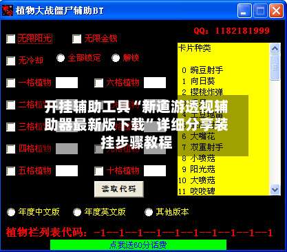 开挂辅助工具“新道游透视辅助器最新版下载”详细分享装挂步骤教程-第2张图片