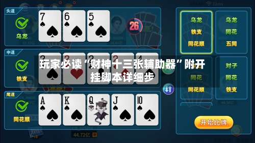 玩家必读“财神十三张辅助器”附开挂脚本详细步-第3张图片