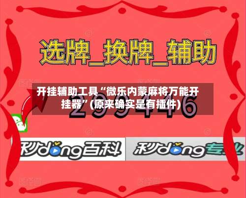 开挂辅助工具“微乐内蒙麻将万能开挂器”(原来确实是有插件)-第2张图片