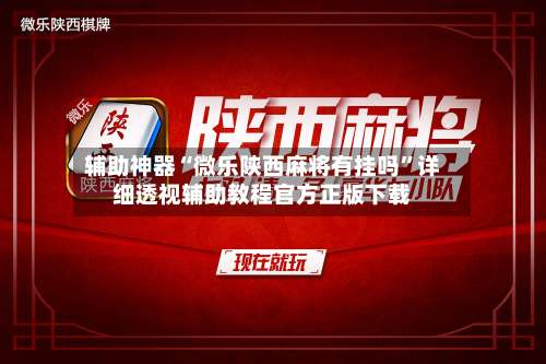 辅助神器“微乐陕西麻将有挂吗”详细透视辅助教程官方正版下载-第1张图片