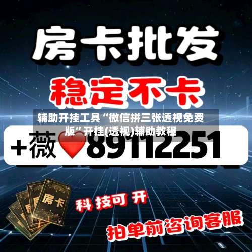 辅助开挂工具“微信拼三张透视免费版	”开挂(透视)辅助教程-第1张图片