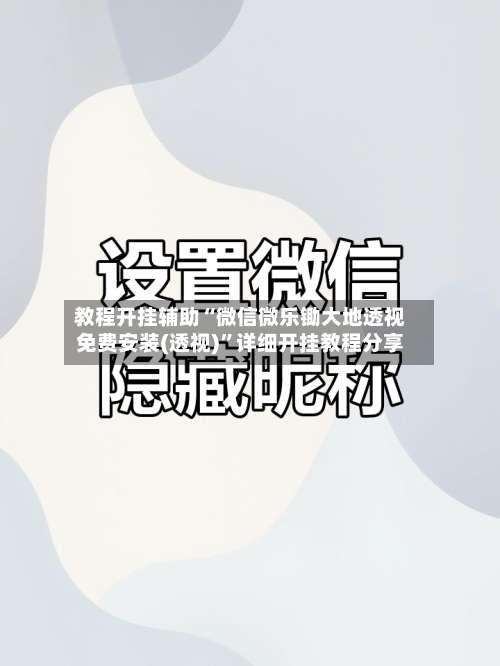 教程开挂辅助“微信微乐锄大地透视免费安装(透视)	”详细开挂教程分享-第2张图片