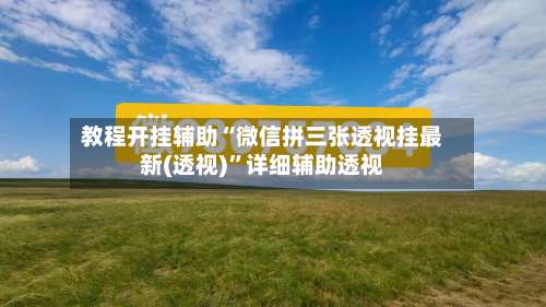 教程开挂辅助“微信拼三张透视挂最新(透视)”详细辅助透视-第1张图片