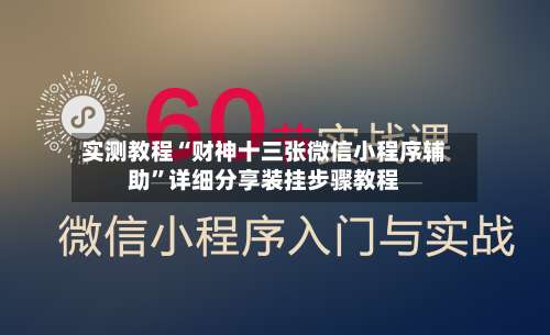 实测教程“财神十三张微信小程序辅助	”详细分享装挂步骤教程-第2张图片