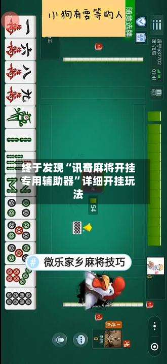 终于发现“讯奇麻将开挂专用辅助器	”详细开挂玩法-第2张图片