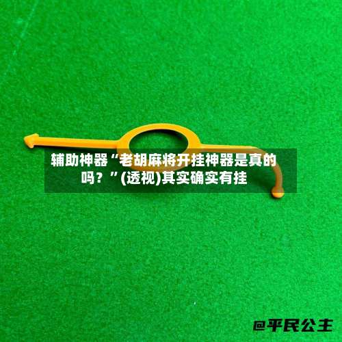 辅助神器“老胡麻将开挂神器是真的吗？”(透视)其实确实有挂-第1张图片