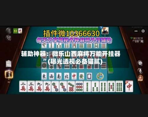辅助神器：微乐山西麻将万能开挂器”(曝光透视必备猫腻)-第1张图片